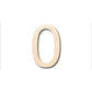 Unfinished Wood Arial Number 0 Shape - Craft - up to 46" DIY