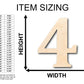 Unfinished Wood Cambria Number 4 Shape - Craft - up to 46" DIY
