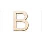 Unfinished Wood Arial Letter B Shape - Craft - up to 46" DIY