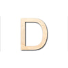 Unfinished Wood Arial Letter D Shape - Craft - up to 46" DIY
