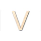 Unfinished Wood Arial Letter V Shape - Craft - up to 46" DIY