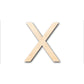 Unfinished Wood Arial Letter X Shape - Craft - up to 46" DIY