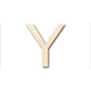 Unfinished Wood Arial Letter Y Shape - Craft - up to 46" DIY