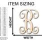 Unfinished Wood Monogram B Shape - Craft - up to 46" DIY
