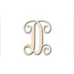 Unfinished Wood Monogram D Shape - Craft - up to 46" DIY