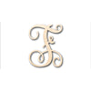 Unfinished Wood Monogram F Shape - Craft - up to 46" DIY