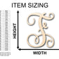 Unfinished Wood Monogram F Shape - Craft - up to 46" DIY