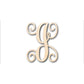 Unfinished Wood Monogram J Shape - Craft - up to 46" DIY