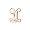 Unfinished Wood Monogram U Shape - Craft - up to 46" DIY