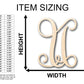 Unfinished Wood Monogram U Shape - Craft - up to 46" DIY