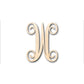 Unfinished Wood Monogram W Shape - Craft - up to 46" DIY