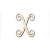 Unfinished Wood Monogram X Shape - Craft - up to 46" DIY