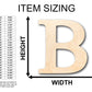 Unfinished Wood Bold Beta Shape - Craft - up to 46" DIY