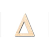 Unfinished Wood Bold Delta Shape - Craft - up to 46" DIY