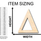 Unfinished Wood Bold Delta Shape - Craft - up to 46" DIY
