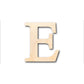 Unfinished Wood Bold Epsilon Shape - Craft - up to 46" DIY