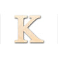 Unfinished Wood Bold Kappa Shape - Craft - up to 46" DIY