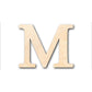 Unfinished Wood Bold Mu Shape - Craft - up to 46" DIY