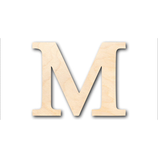 Unfinished Wood Bold Mu Shape - Craft - up to 46" DIY
