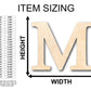 Unfinished Wood Bold Mu Shape - Craft - up to 46" DIY