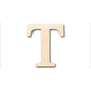 Unfinished Wood Bold Tau Shape - Craft - up to 46" DIY