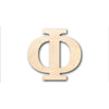 Unfinished Wood Bold Phi Shape - Craft - up to 46" DIY