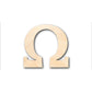 Unfinished Wood Bold Omega Shape - Craft - up to 46" DIY