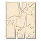 Unfinished Wood Layered Themed Letters | Dinosaur | A-Z | 2 Piece | up to 24"