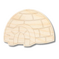 Unfinished Wood Etched Igloo Shape | Paint By Line Crafts | up to 30" DIY