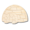 Unfinished Wood Etched Igloo Shape | Paint By Line Crafts | up to 30" DIY