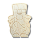 Unfinished Wood Etched Carrot Gnome Shape | Paint By Line Crafts | up to 30" DIY
