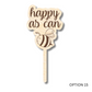 Unfinished Wood Funny Plant Stakes | 24 Options | 5" Tall | 1/8" Wood | Wood Craft Cutout