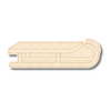 Unfinished Wood Etched Sled Shape | Paint By Line Crafts | up to 30" DIY