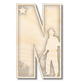 Unfinished Wood Layered Themed Letters | Rodeo | A-Z | 2 Piece | up to 24"