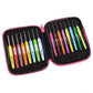16-Piece: Colored Crochet Hooks Yarn