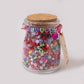 Karma Rainbow Heart Shaped Letter Beads Metalic Pink DIY Alphabet Bead Jar Kit