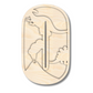 Unfinished Wood Layered Themed Letters | Dinosaur | A-Z | 2 Piece | up to 24"