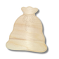 Unfinished Wood Etched Santa's Sack Shape | Paint By Line Crafts | up to 30" DIY