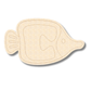 Unfinished Wood Etched Tang Fish Shape | Paint By Line Crafts | up to 30" DIY