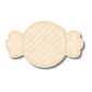 Unfinished Wood Etched Round Candy Shape | Paint By Line Crafts | up to 30" DIY