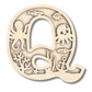 Unfinished Wood Layered Themed Letters | Ocean | A-Z | 2 Piece | up to 24"