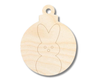 Unfinished Wood Etched Marshmallow Bunny Ornament Shape | Paint By Line Crafts | up to 30" DIY
