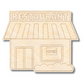 Unfinished Wood Etched Restaurant Shape | Paint By Line Crafts | up to 30" DIY