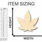 Unfinished Wood Marijuana Leaf Shape - Cannabis - Pot - Leaves - Craft - up to 46" DIY