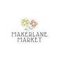 Makerlane Market Floral Logo Sticker
