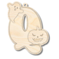Unfinished Wood Layered Letter Halloween Ghost & Pumpkin Tags | A-Z | 4 Piece | 6" Tall | 1/8" Wood | Wood Craft DIY