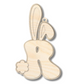Unfinished Wood Layered Letter Bunny Tags| A-Z | 4 Piece | 6" Tall | 1/8" Wood | Wood Craft DIY