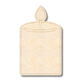 Unfinished Wood Etched Candle Shape | Paint By Line Crafts | up to 30" DIY