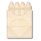 Unfinished Wood Etched Box of Crayons Shape | Paint By Line Crafts | up to 30" DIY