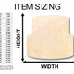Unfinished Wood Cake Silhouette - Craft- up to 46" DIY